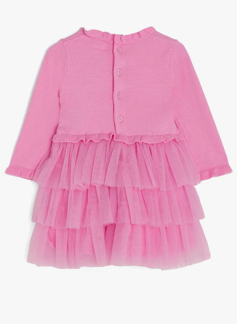 GUESS Infant Short Sleeve Mini Dress And Panties And Socks